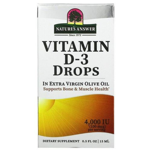 ���� ����� Nature's Answer Vitamin D-3, 100 �, 15 ��, 4000 ��, 240 ��., ������ ������