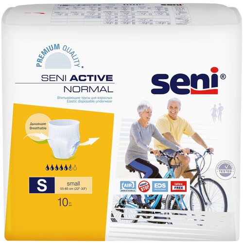 ���� ����� - ���������� ����������� ��� �������� Seni ACTIVE NORMAL small (������ 55-85 ��), 10 ��., ������ ������