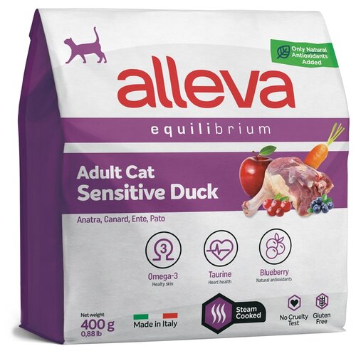   Alleva Equilibrium Adult Cat Sensitive Duck   , , 400    -     , -,   