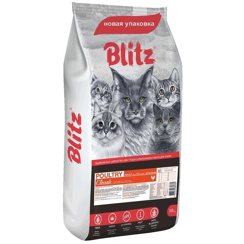  BLITZ CLASSIC ADULT CAT POULTRY      (10 + 10 )   -     , -,   