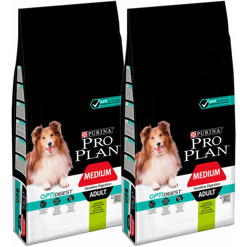    PRO PLAN ADULT DOG OPTIDIGEST MEDIUM SENSITIVE DIGESTION             (14 + 14 )   -     , -  