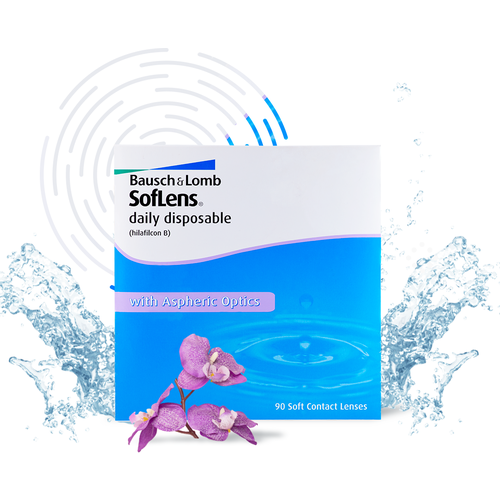    Bausch & Lomb Soflens Daily Disposable, 90 ., R 8,6, D -6   -     , -  