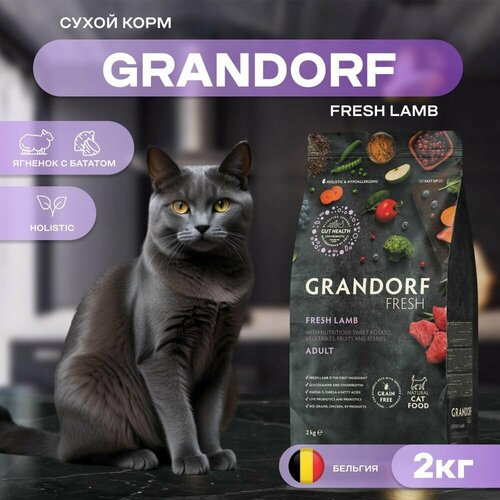    GRANDORF Fresh Cat ADULT Lamb&Sweet Potato        , 2    -     , -  