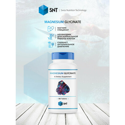    SNT Magnesium Glycinate 200 mg - 90 Tablets   -     , -  