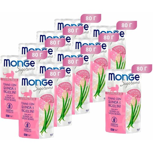       Monge Supreme cat Sterilized TONNO con QUINOA e FAGIOLINI, ,     , 10 .  80    -     , -  