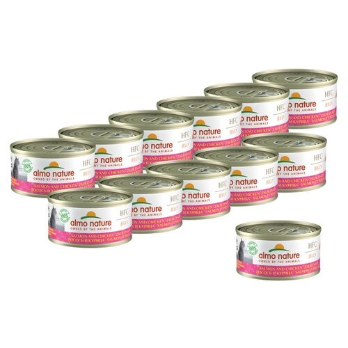  Almo Nature        (HFC Adult Cat Salmon&Chicken) 0,07   12 .   -     , -,   