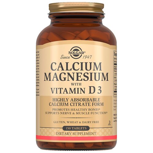  Solgar Calcium Magnesium with Vitamin D3 ., 200 , 150 .,  