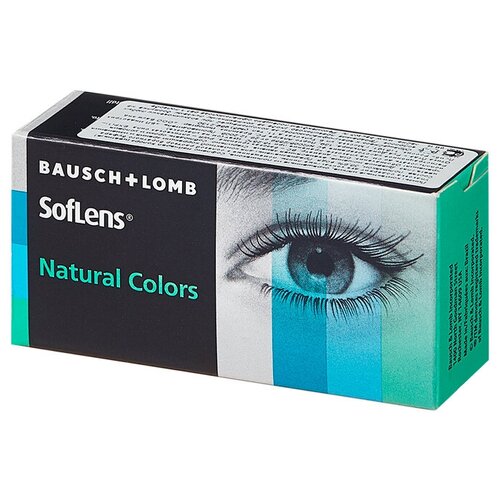 ���� ���������� ����� Bausch & Lomb SofLens Natural Colors, 2 ��., R 8,7, D -2,5, dark hazel, ������ ������