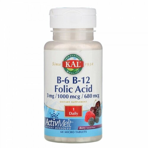  KAL B6 B12 Folic Acid (B-6 B-12  )    60    -     , -  