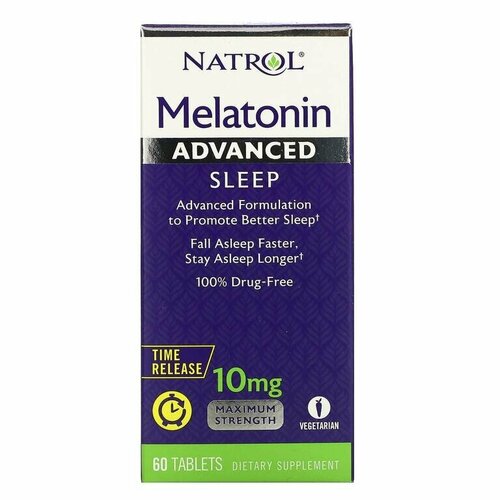   Natrol Melatonin Advanced Sleep Time Release, 10 , 60 .   -     , -  