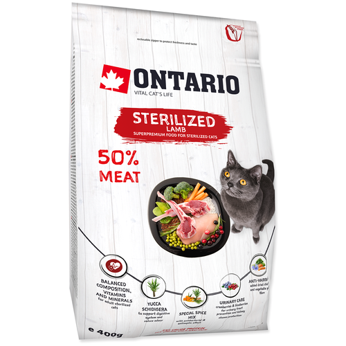  Ontario      (Ontario Cat Sterilised Lamb) 0,4   6 .