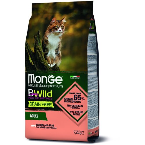    Monge Bwild Cat Grain Free         1,5  Monge 8009470012072   -     , -,   