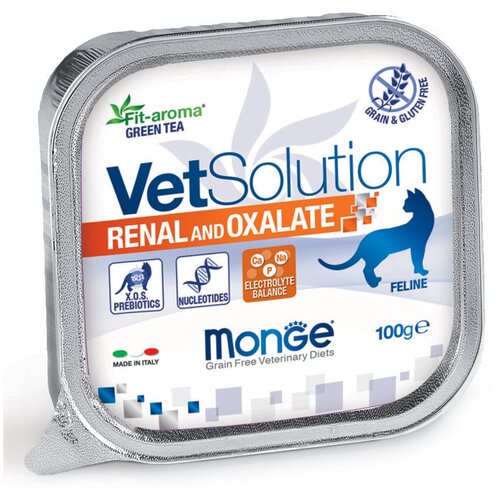  Monge VetSolution Cat Renal and Oxalate        100 , 12    -     , -,   