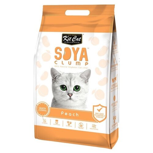  Kit Cat SoyaClump Soybean Litter Peach        - 5 