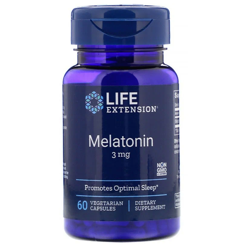 ���� ������� Life Extension Melatonin, 32 �, 3 ��, 60 ��., ������ ������