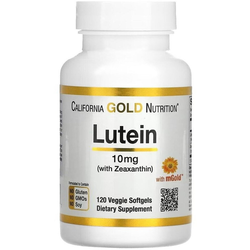 ���� ������� California Gold Nutrition Lutein with Zeaxanthin, 0.3 �, 0.1 ��, 10 ��, 120 ��., ������ ������