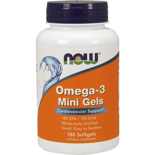  NOW Omega-3 Mini Gels 180  (Now Foods),  