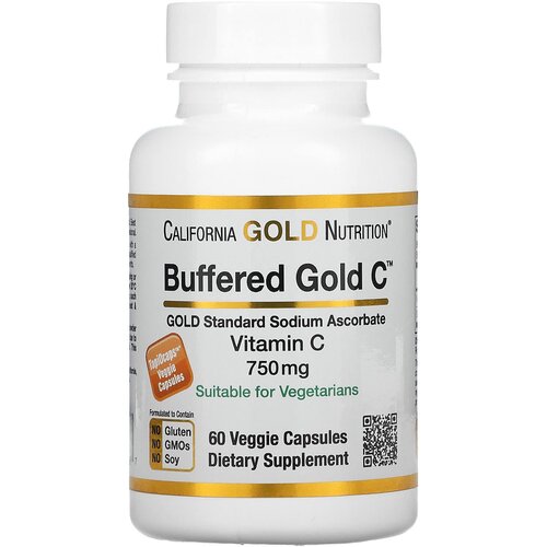  California Gold Nutrition Buffered Vitamin C ., 750 , 100 , 60 .   -     , -  