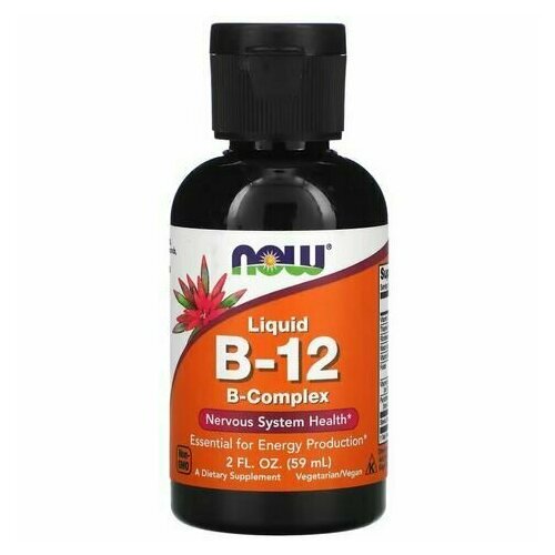   B12 NOW B-12 Liquid B-Complex 2 OZ /  -12  - 59    -     , -  