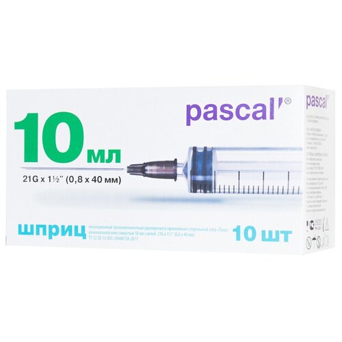   Pascal' , 40  x 0.8 , : 21G, 10 , 10 .   -     , -  