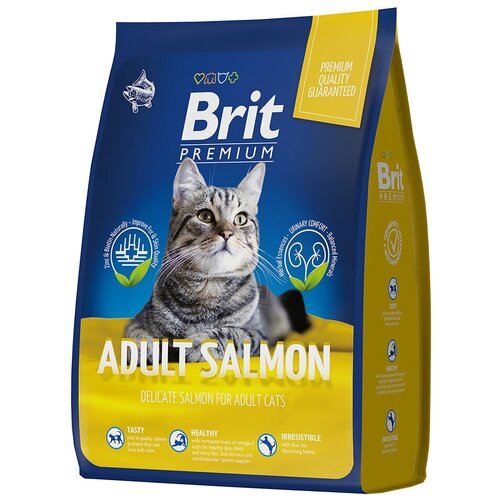  Brit Premium Cat Adult Salmon         , 8, 1   -     , -,   