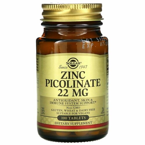  Zinc Picolinate 22 mg 100   Solgar,  