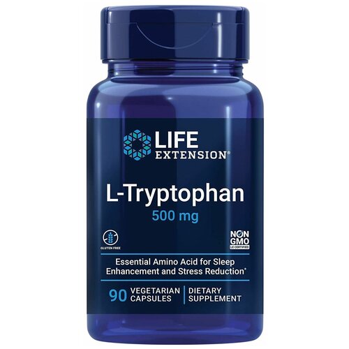  Life Extension L-Tryptophan (L-) 500  90    -     , -  