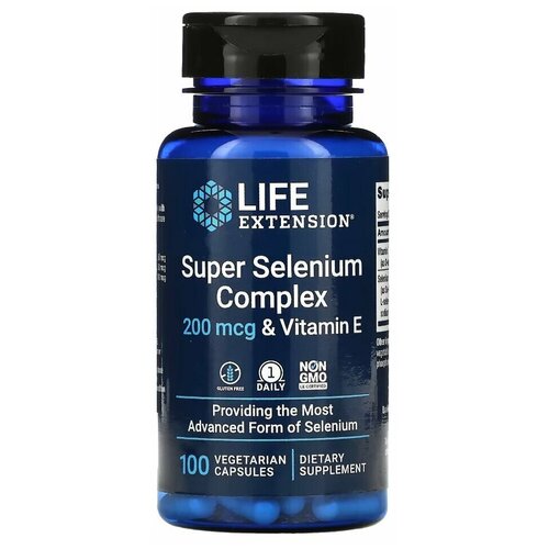  Life Extension Super Selenium Complex 200 mcg & Vitamin E (C  . ) 100  (Life Extension)   -     , -  