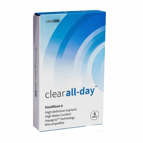    Clearlab Clear All-day, 6 ., R 8,6, D +4, 1 .   -     , -  