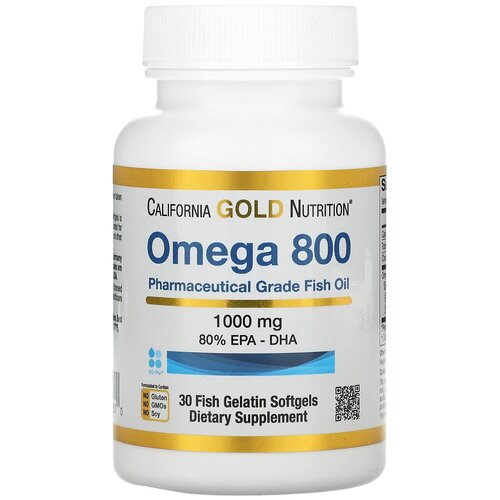  California Gold Nutrition Omega 800 Fish oil ., 230 , 70 , 30 .   -     , -  