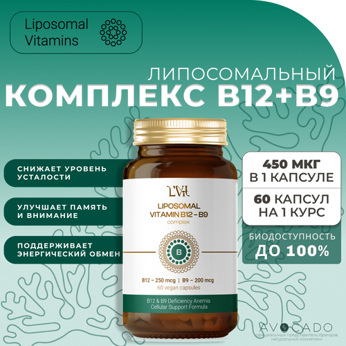 ���� Liposomal Vitamins ������������� �������� ��������� B12 - 250 ��� � B9 - 200 ��� / Liposomal B12&B9 complex, 60 ������, ������ ������