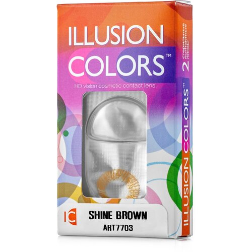    ILLUSION Colors Shine, 2 ., R 8,6, D -1, brown   -     , -  