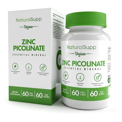 ���� ���� ��������� NATURALSUPP Vegan Zinc Picolinate (60 ���������), ������ ������