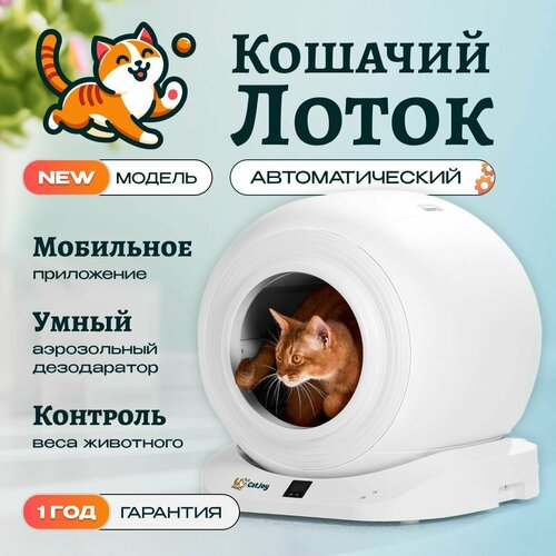         Cat Joy Smart Cat Litter Box + APP (AVA-CJCL-02) White   -     , -  