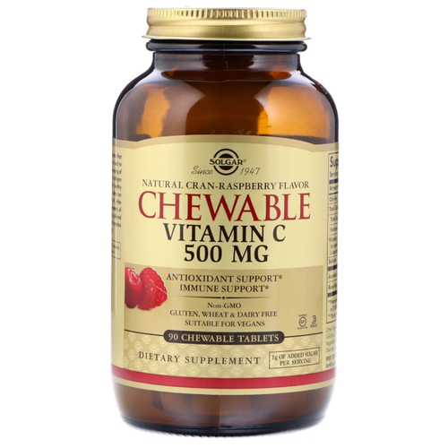  Solgar Chewable Vitamin C Natural Cran-Raspberry Flavor . ., 500 , 250 , 800 , 90 .,    -     , -  