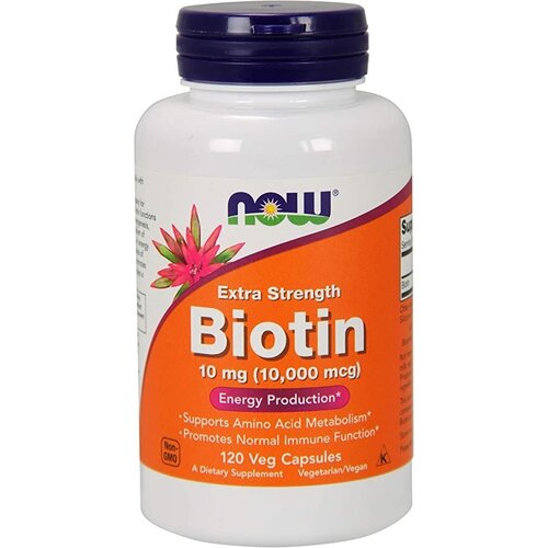 ���� NOW Biotin 10 mg (10.000 mcg) 120 �������������� ������, ������ ������