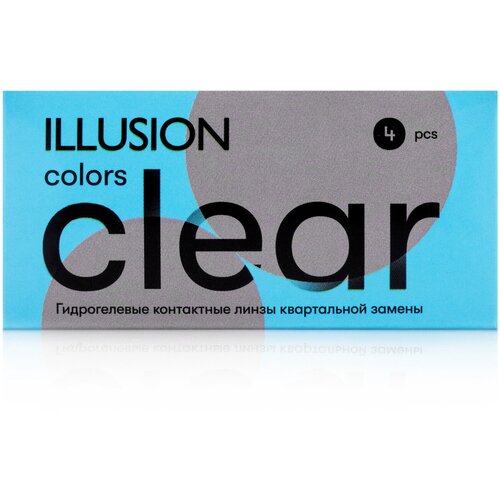 ���� ���������� ����� ILLUSION Colors Clear, 4 ��., R 8,6, D -2,5, ������ ������