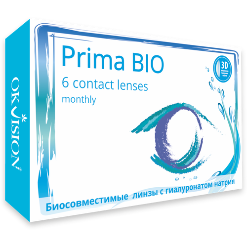 ���� ���������� ����� OKVision PRIMA BIO, 6 ��., R 8,8, D -5,5, ����������, 1 ��., ������ ������