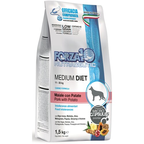    FORZA10 Diet Adult Low Grain Pork / Potato (Maiale / Patate) 25/14,5      /  12   -     , -,   