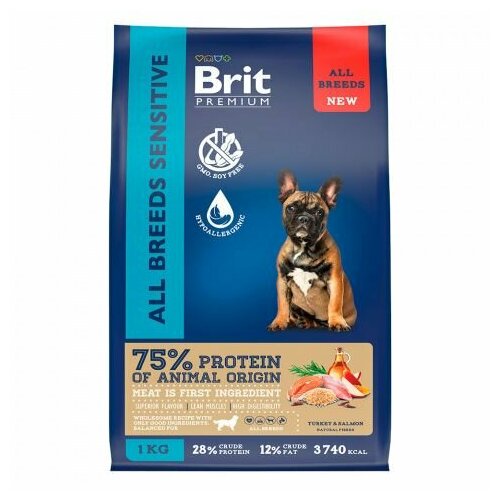  (1 .)  ,  ,   , Brit, Premium Dog (Adult Small) 