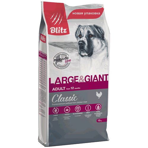    BLITZ CLASSIC ADULT LARGE & GIANT BREEDS CHICKEN        (15 )   -     , -,   