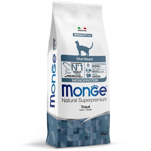  Monge Cat Monoprotein Sterilised Trout       10 