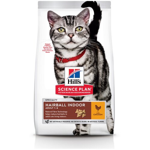    Hill's Science Plan Hairball Indoor        ,  , 10    -     , -,   