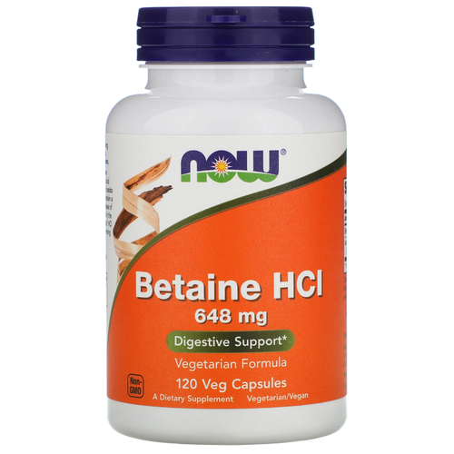   NOW Betaine HCl, 100 , 120 .   -     , -  