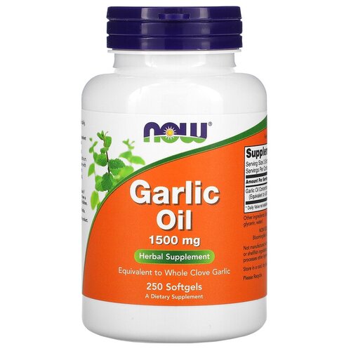   NOW Garlic Oil, 250 .   -     , -  