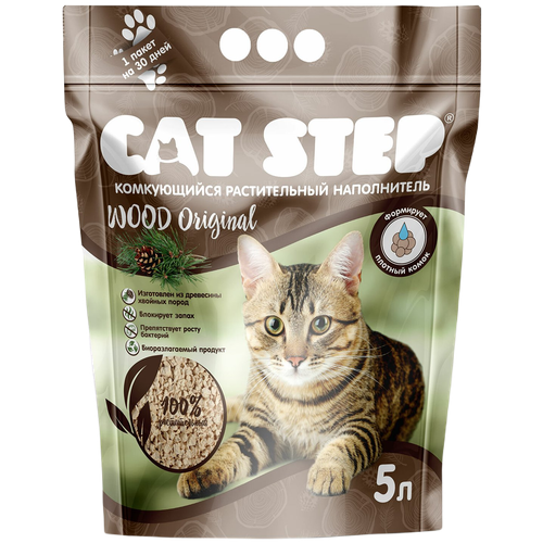 ���� ����������� ����������� Cat Step Wood Original ������������, 5�, 1 ��., ������ ������