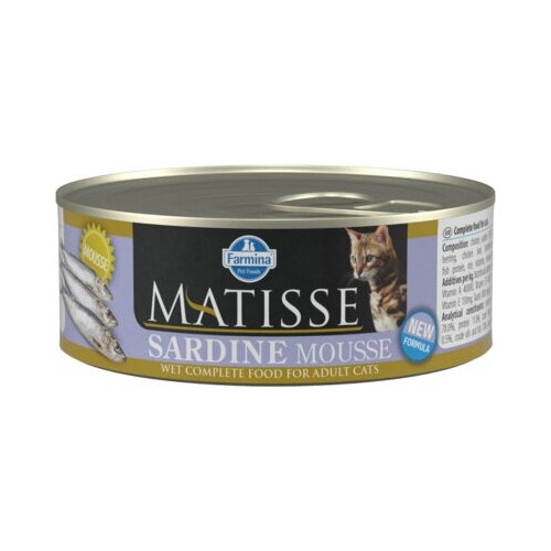  FARMINA     MATISSE CAT MOUSSE LINE  5766 | Matisse Cat Mousse Line Sardine 0,085  41121 (10 )   -     , -,   