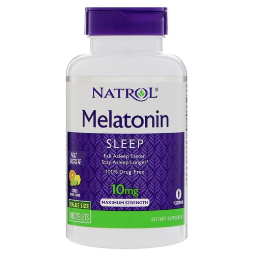 ���� Melatonin Fast Dissolve ���., 10 ��, 100 ��., ����������, ������ ������