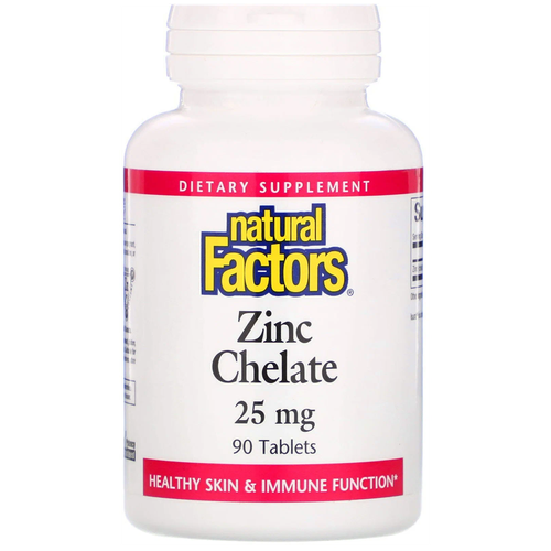   Natural Factors Zinc Chelate, 180 , 25 , 90 .   -     , -  