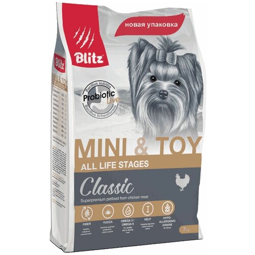       ,       , 7  (Blitz Classic Mini & Toy Breeds Dog All Life Stages)   -     , -  